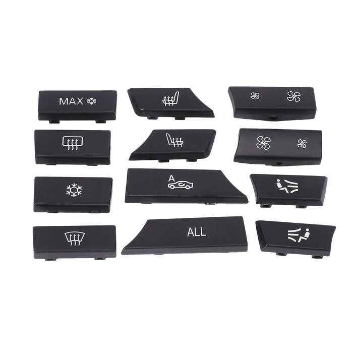 12Pcs Car Air Conditional Button Key Caps A/C Heater Switch Kit Car-Styling for F10 F07 F02 5 7 Ser