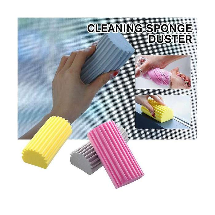 12pcs Damp Clean Duster Sponge Cleaning Brush Duster for Cleaning Blinds Glass Baseboards Vents Rail