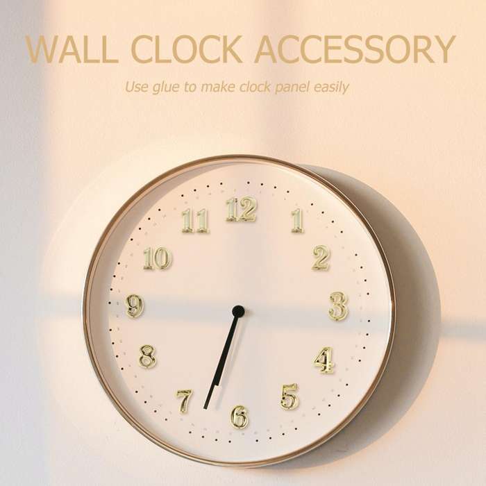 12Pcs DIY Clock Numerals Kit Arabic Number and Roman Number for Home Art Design Replacement Repairin