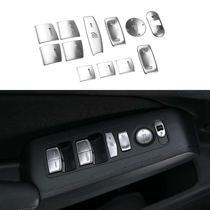 12PCS for 11Th Gen 2022 Armrest Door Window Lift Button Cover Trim Decoration Sticker Car Accessorie