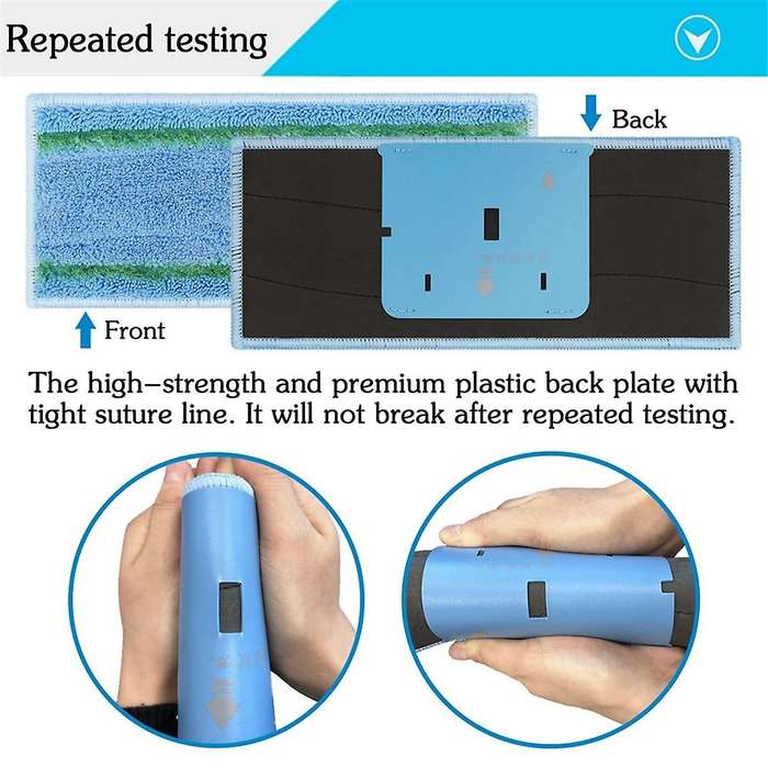 12pcs Mopping Wet Pads for Jet M6 (6110) (6012) (6112) (6113) Ultimate Robot Mop Washable and Reusa
