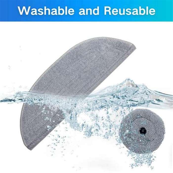12PCS Mop Cloths for S8 MaxV Ultra G20s Robot Vacuum Cleaner Replaceable Parts Washable Cleaning Bru