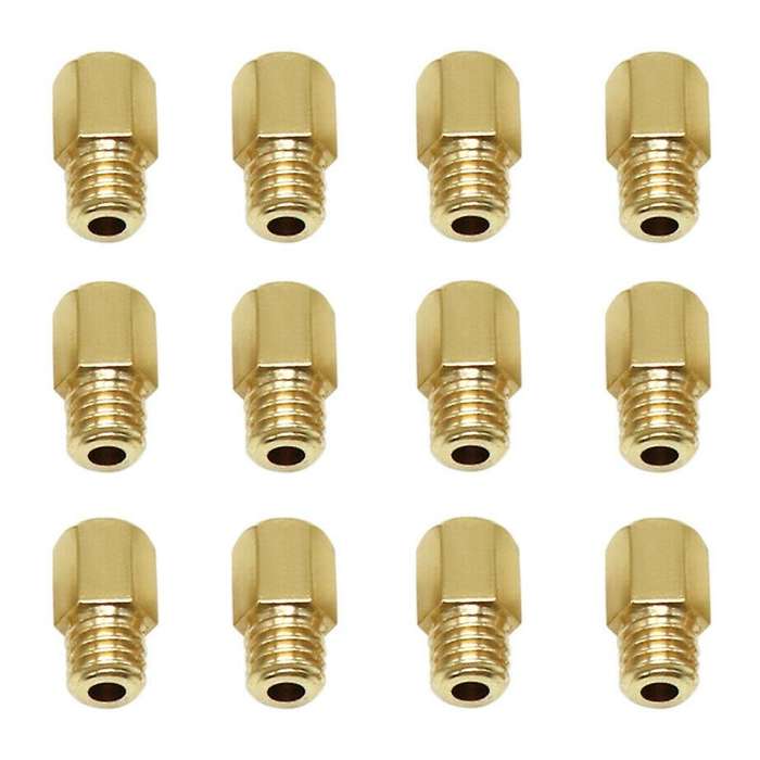 12pcs Motorcycle Carburetor Main Jet Carburettor Main Nozzle Gauge Nozzle for Mikuni Vm Tm 90- 200