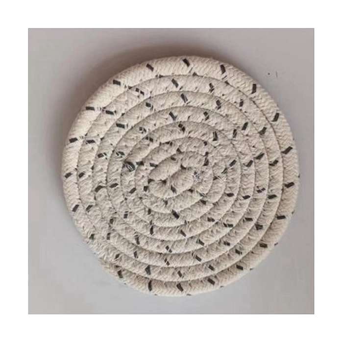 12pcs Placemats, Drink Coasters, Hand-woven Insulation Pads, Bowl Pads, Coasters, Plate Pads, Cotton