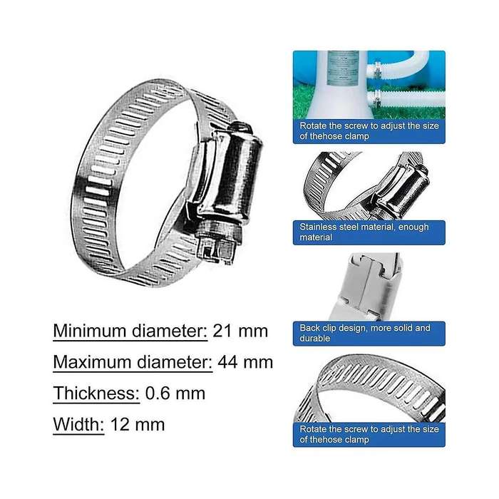 12pcs Pool Hoses for Above Ground Pools, 1.25inch Diameter 59inch Long Pump Hose Compatible for Pum