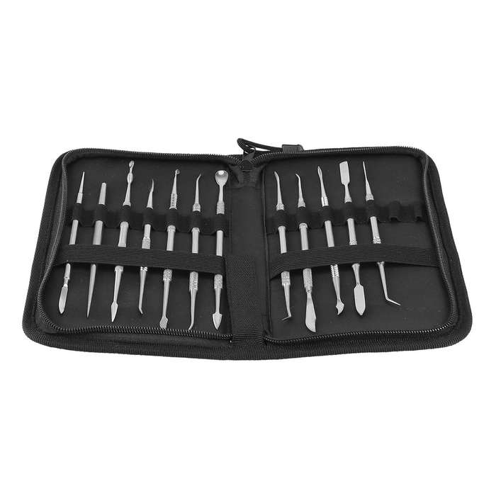 12Pcs Stainless Steel Clay Sculpture Knife Sculpture Tools for Modeling Ceramic Crafts Dental Spatul