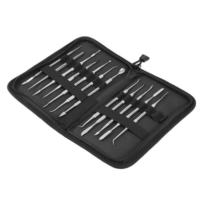 12Pcs Stainless Steel Clay Sculpture Knife Sculpture Tools for Modeling Ceramic Crafts Dental Spatul