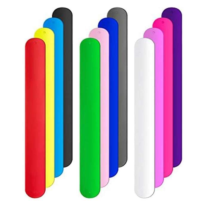 12pcs Silicone Flip Wrapping Paper Holder Poster Holder Paper Roll Holder Stabilizer Slap Bands for