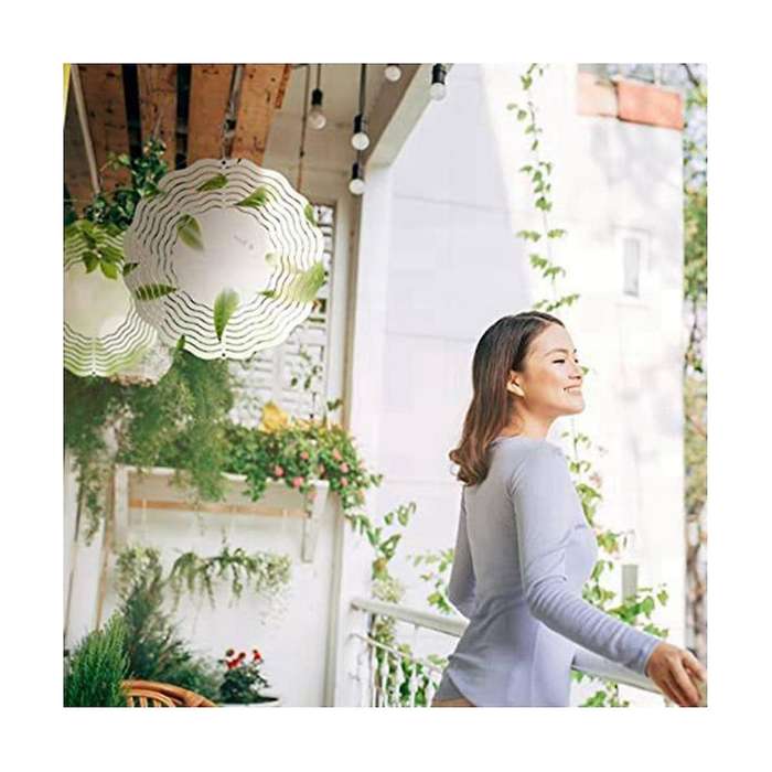 12pcs Sublimation Wind Spinner Blanks 3d Wind Spinners Hanging Wind Spinners for Outdoor Garden Deco