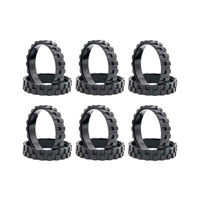 12pcs Tire Skin Wheel Tire for I7 I7 Plus E5 E6 E7 500 600 700 800 900 Series S9 S9+ Vacuum Cleaner