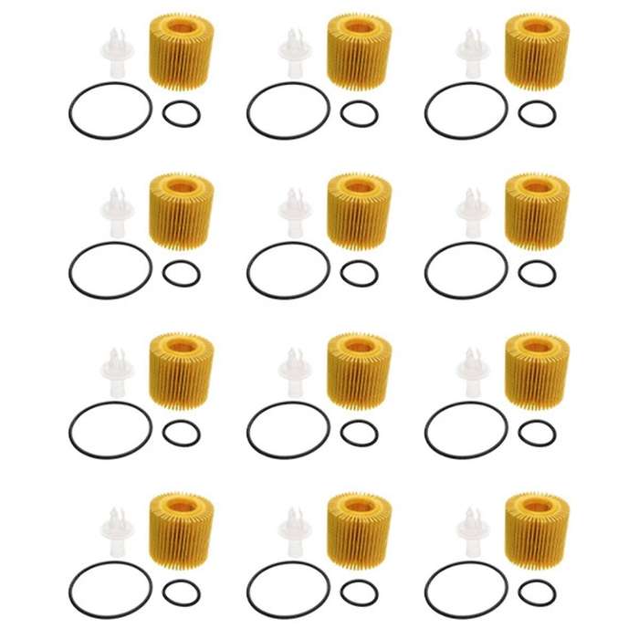 12Set Engine Oil Filter for Prius 1.8L 04152-YZZA6 / 04152-B1010 / 04152-YZZA7 / 04152-40060