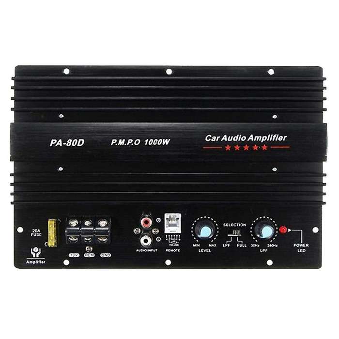 12V 1000W Car Audio High Amplifier Amp Board Powerful Subwoofer Amp PA-80D