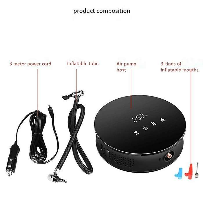 12V 150PSI LCD Digital Tyre Inflator Mini Compressor LED Car Tyre Pump Air Pump for Car Bicycle Tire