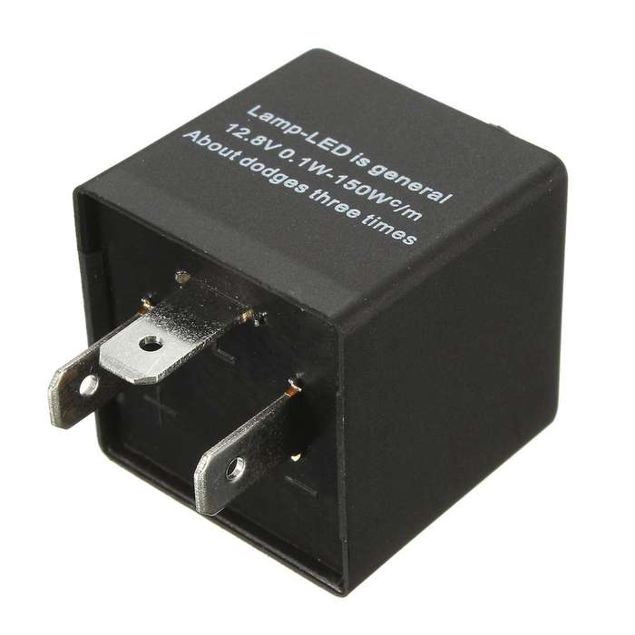 12V 3 Pin LED Adjustable Car Flasher Relay Compatible Turn Signal Light