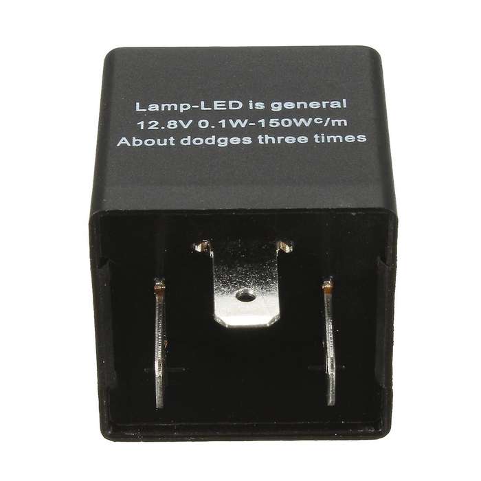 12V 3 Pin LED Adjustable Car Flasher Relay Compatible Turn Signal Light