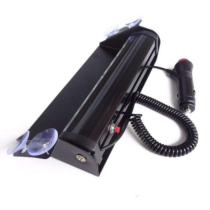 12V 8 Led Car Strobe Warning Light Firemen Police Led Flashing Emergency Signal Lights Fog LampRed a