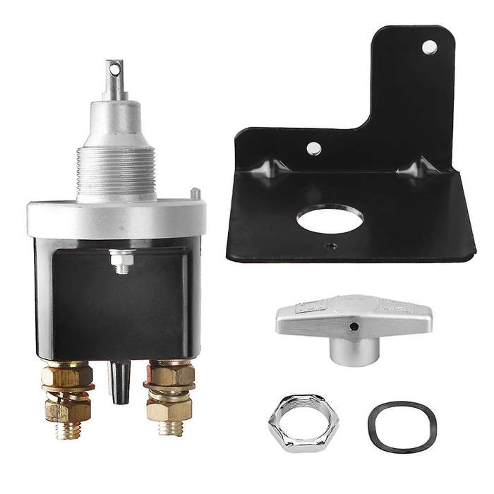 12V Battery Switch Heavy Duty Battery Circuit Cutter Disconnecter Isolator with Keyhole for RV Campe