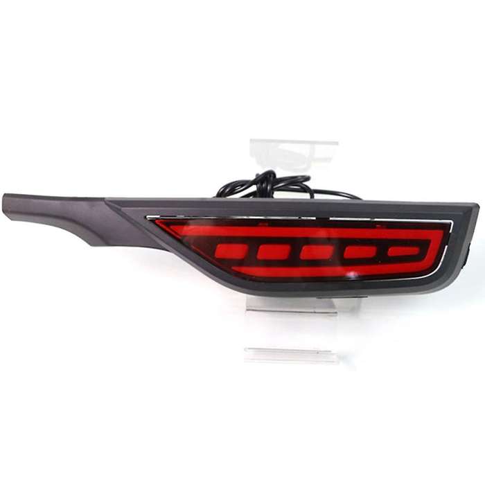 12V Car LED Rear Fog Lamp Rear Bumper Light Brake Light Flowing Turn Signal Reflector for Fit Jazz 2