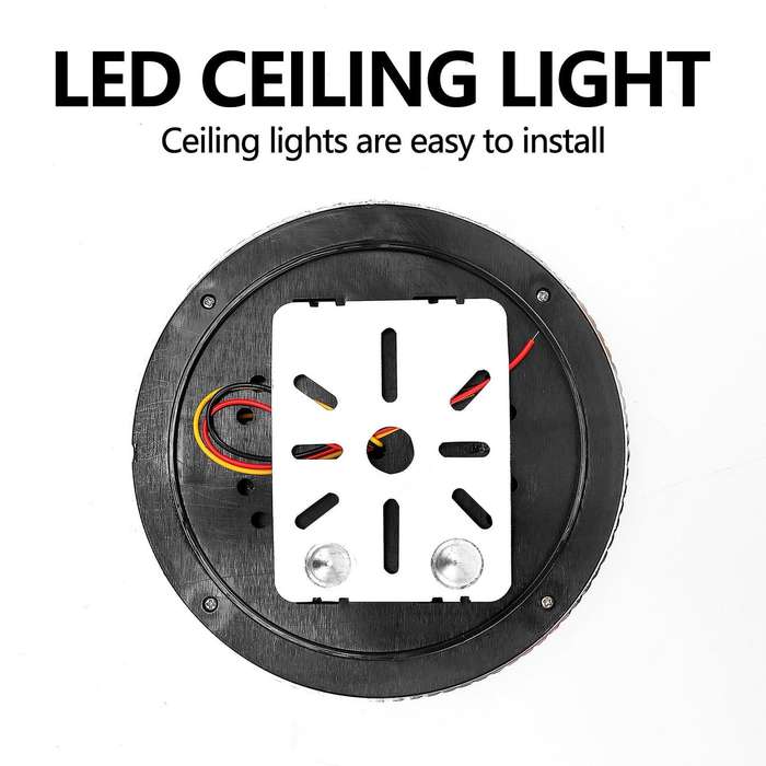 12v Car Round Ceiling Dome Roof Interior Light Boat Rv Surface Ceiling Light