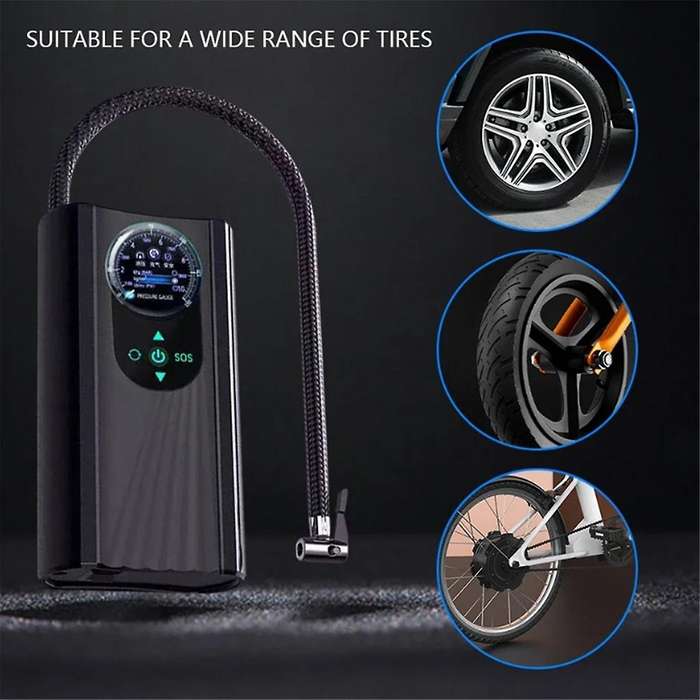 12V Car Tire Inflator High Precision Electric Air Compressor Quick Inflating Auto Air Compressor for
