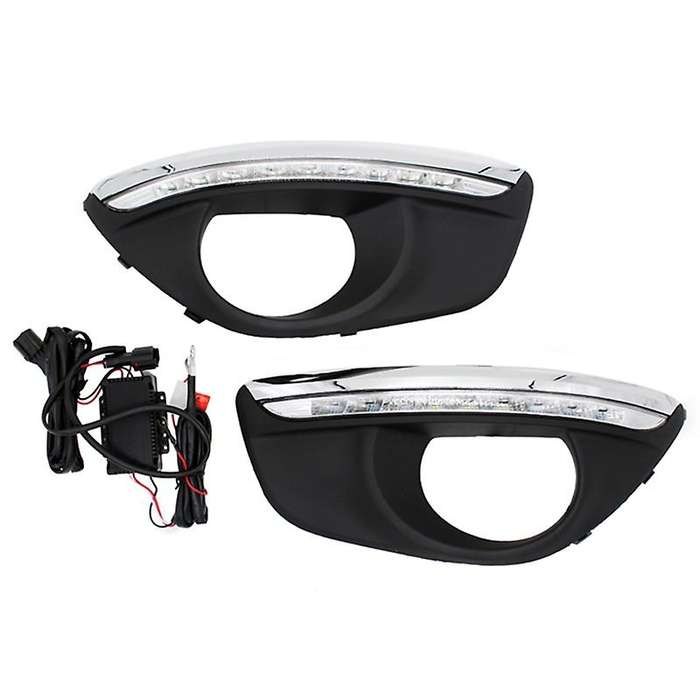 12V Led Car Drl Daytime Running Lights Accessories with Fog Lamp Hole for 2010 2011 2012