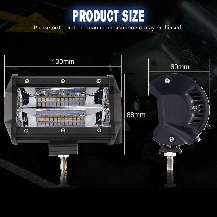 12V Led Bar 168W Flood Spot Work Light Fog Lamp Offroad Boat Truck Atv 4Wd