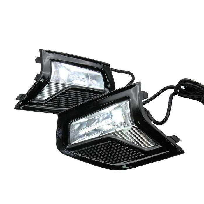 12V LED Fog Lamps for Mondeo 2019 2020 Daytime Running Light DRL Front Fog Lamps Covers Frame W/Wire