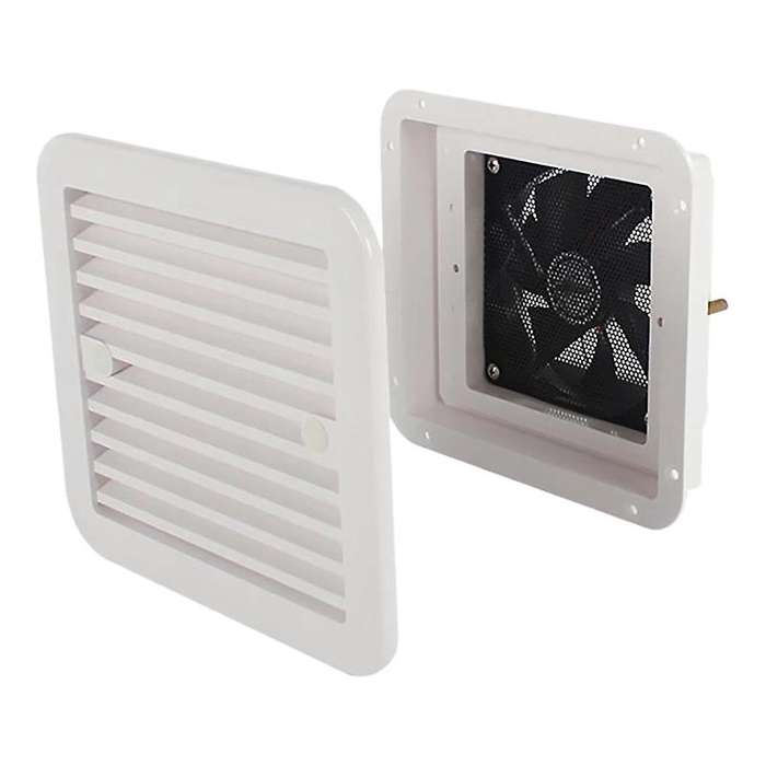 12V MuteFridge Vent with Fan for RV Trailer Caravan Side Air Strong Wind Exhaust Car Styling Camper