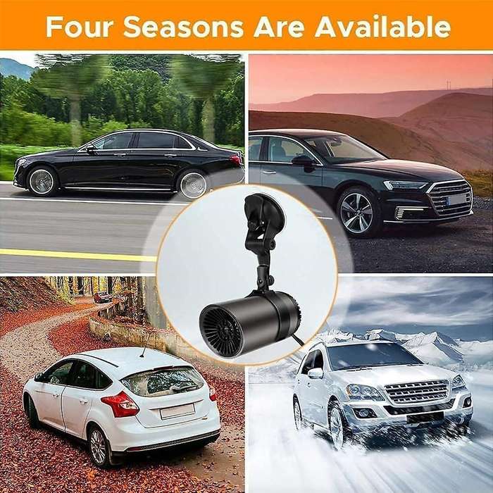 12v Portable Car Heater and Defroster, Car Windshield Defogger and Defroster, 2-in-1 Fast Heating F