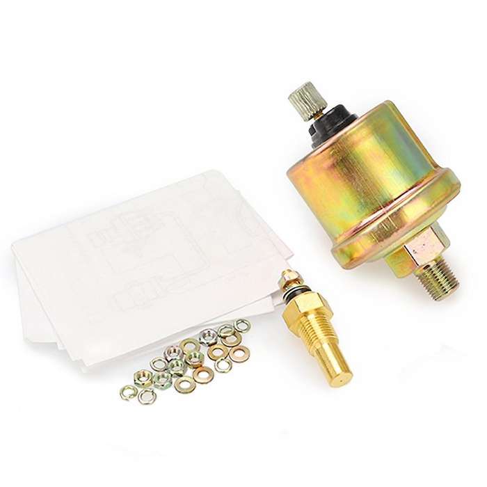 12V Universal 3 in 1 52MM Car Auto Tachometer RPM+ Water Temp Gauge +Oil Press Pressure Gauge White