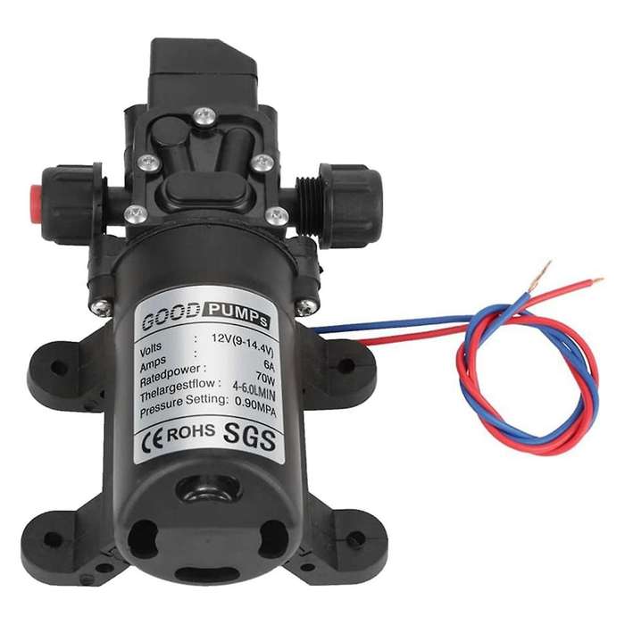12V Water Pump, 12 Volt Water Pump, DC 12V 6A 70W Electric Water Pump, Self-Priming Water Pump-High