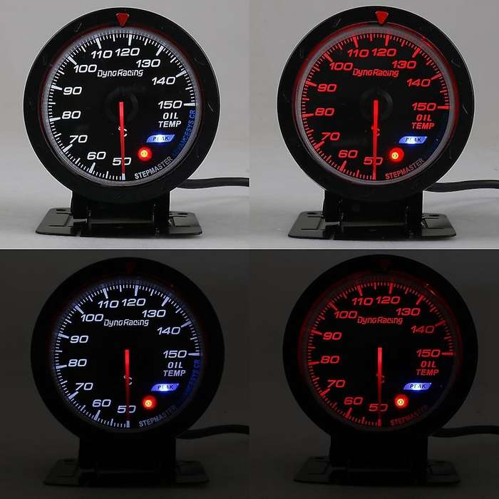 12V Universal Tachometer 6348 Digital 2-1/16 Inch 0-340 Degree F Digital Oil Temperature Gauge