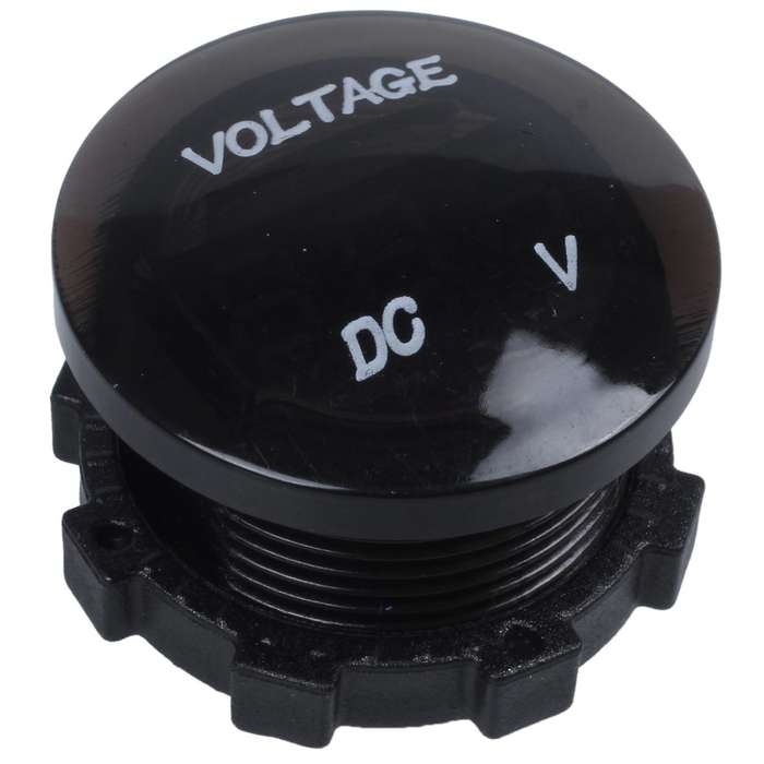12v-24v Dc Voltmeter Car Monitor Motorcycle Led Red Waterproof Voltmeter Black