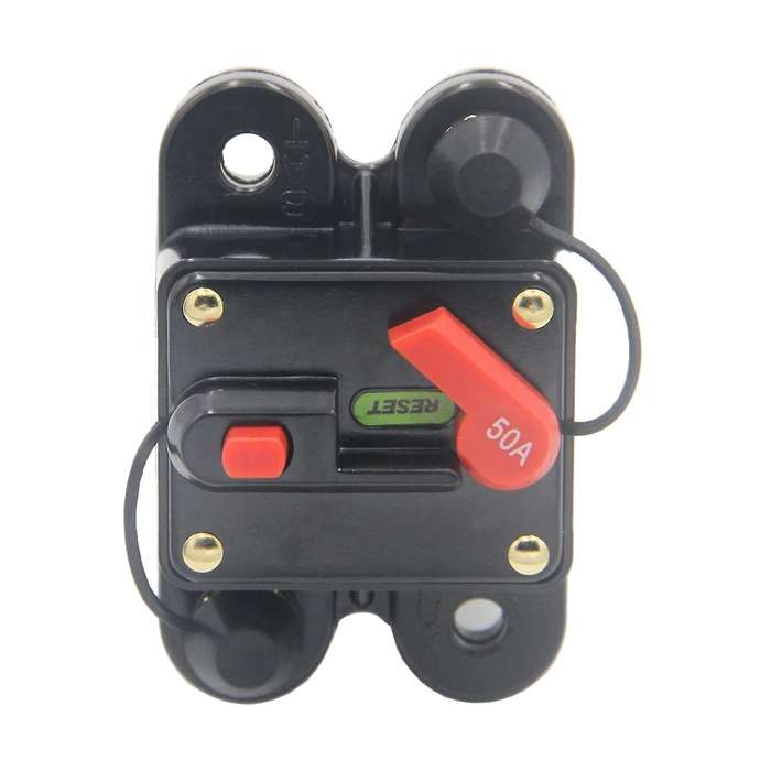 12V-24V DC 50 Amp Circuit Breaker for Car Marine Boat Bike Stereo Audio