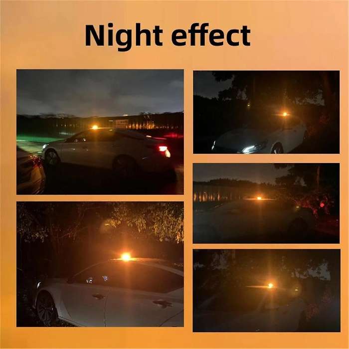 12v-24v Amber 96led Warning Strobe Safety Flashing Beacon Light Magnetic for Forklift Truck Tractor