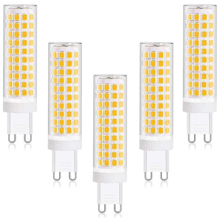 12W G9 LED Bulb Warm White 3000K, Equivalent to Halogen 100W Bulb, 360 Wide Beam Angle, Non-Dimmable