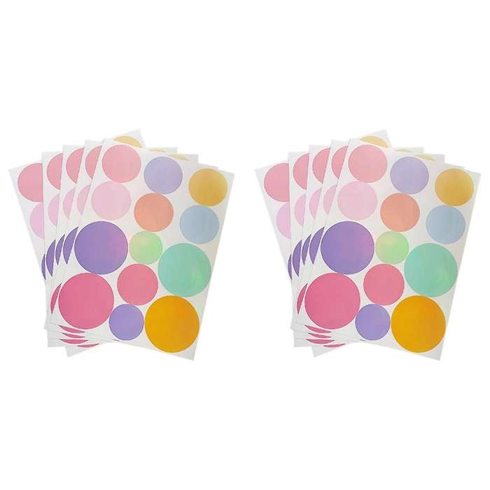 130Pcs Polka Dot Stickers Children Room Kindergarten Decorate Gift Wall Stickers Bedroom Decor Aesth