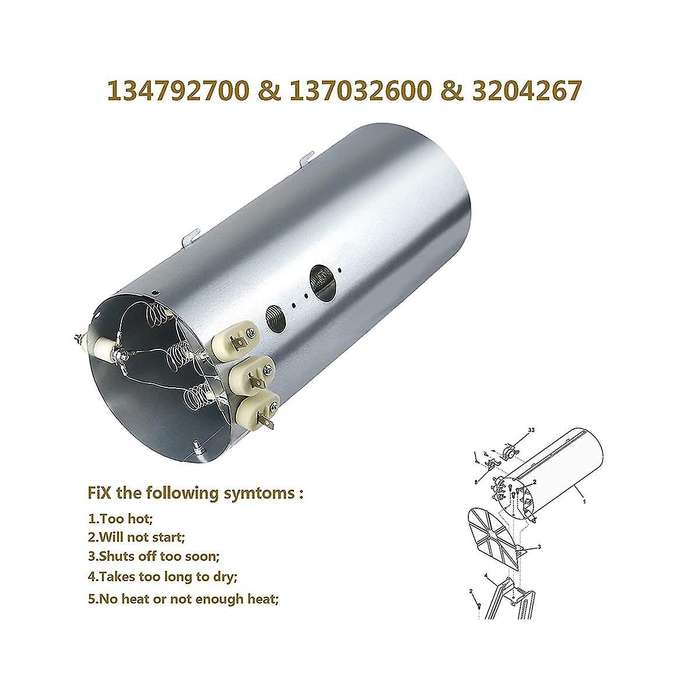 134792700 Dryer Heating Elementscompatible with Ps2349309 Ap4368653