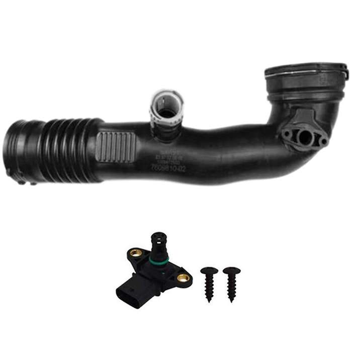 13717609810 Turbocharged Tube Air Pipe with Sensor for 7 Series X6 F01 F02 E71 Intake Hose Inlet Air