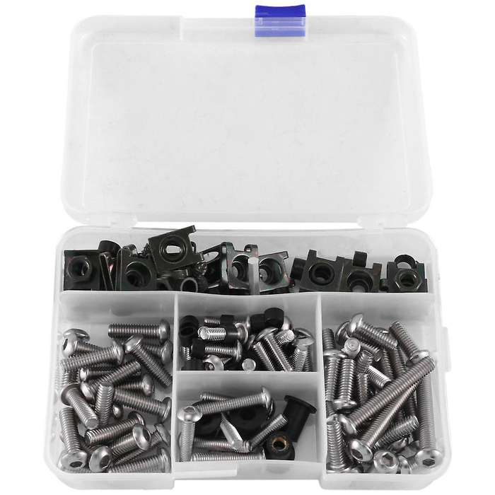 137pcs Fairing Bolt Kit Universal Windscreen Screws Motorcycle Supplies