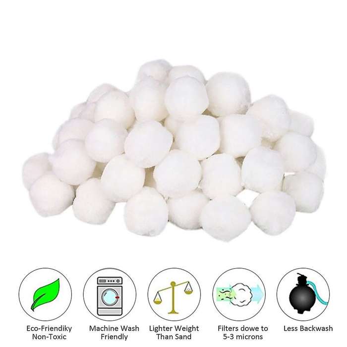 1400G White Filter Balls Eco-Friendly Swimming Pool Cleaning Equipment Filter Water Purification Fib