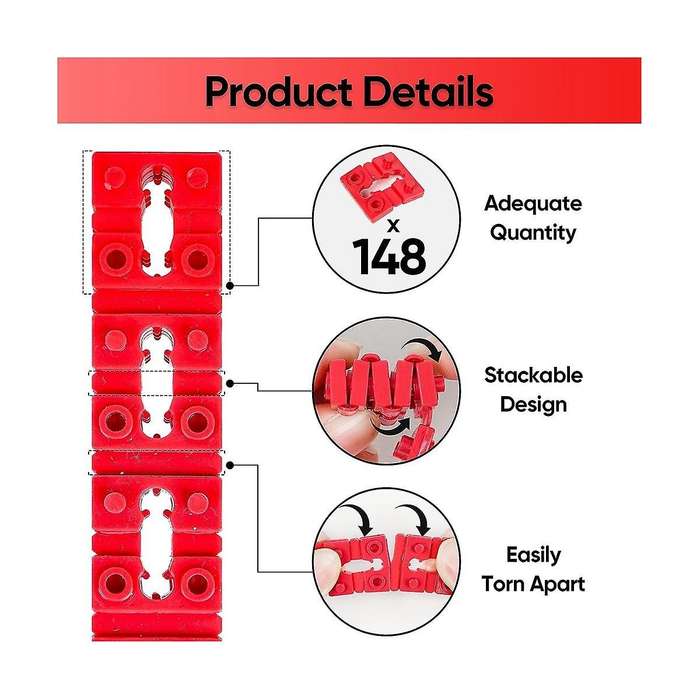 148pcs Outlet Spacers for Electrical Box+10pcs Screws,electric Switch Receptacle Spacers Socket Outl