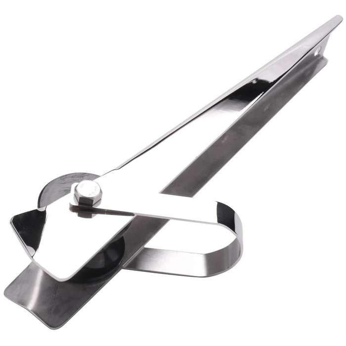 15 Inch 316 Stainless Steel 62x41mm Bow Anchor Rubber Roller for Fixed Boat Docking Corrosion Resis