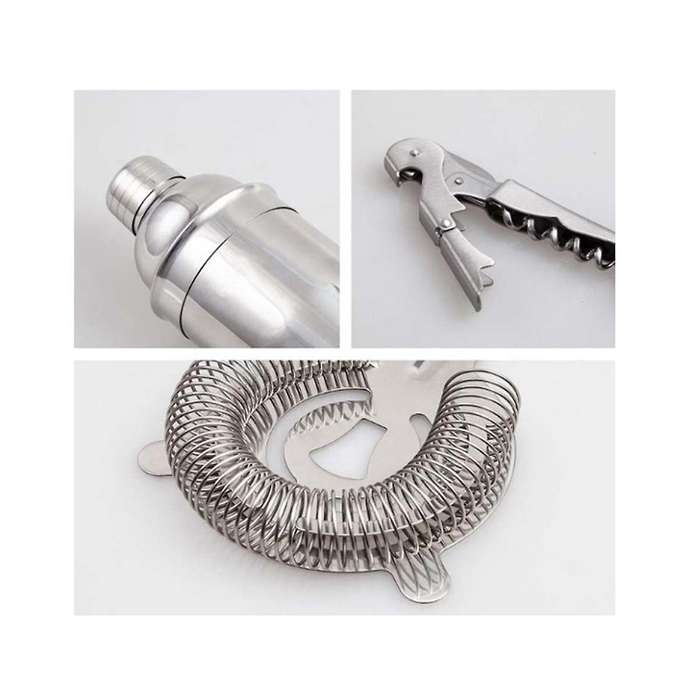 14-piece Cocktail Shaker Set Bartender Kit -stainless Steel Bar Tools for Diy Bartending Cocktails