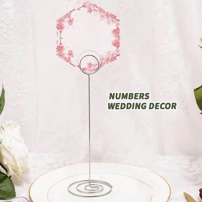 15 Pack 8.75 Inch Number Holder,Menu Memo Note Stand Compatible Weddings