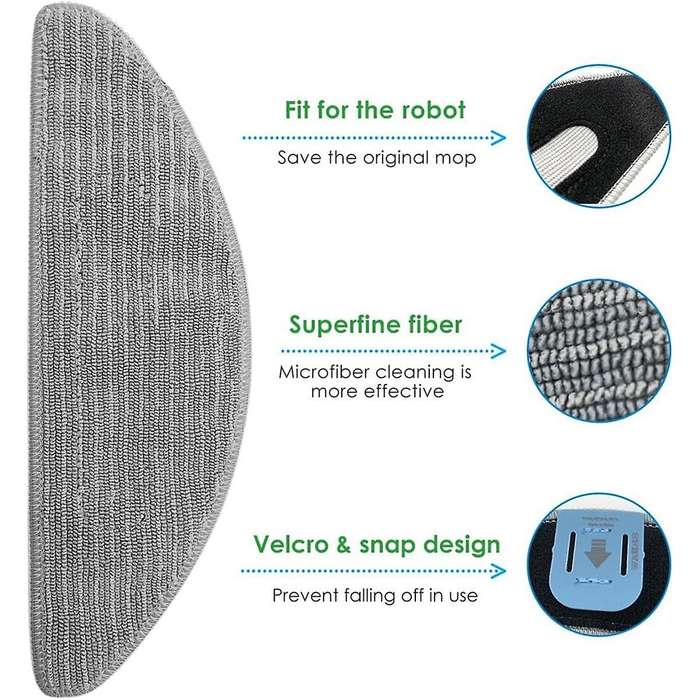 15 Pcs Mop Pads for Combo I5, I5+, J5, J5+ Robot Vacuum Parts Microfiber Washable Reusable Mopping C