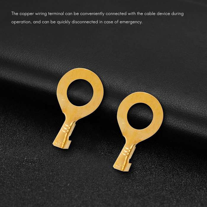 150 Pcs Cable Ring Terminal Ring Cable Lugs Copper Lugs Ring Terminals Connectors Crimp Cable Wire
