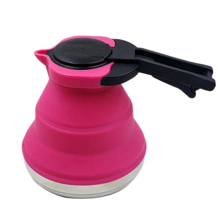1500Ml Portable Silicone Collapsible Tea Kettle Outdoor Folding Kettle for Camping Travel Kettle