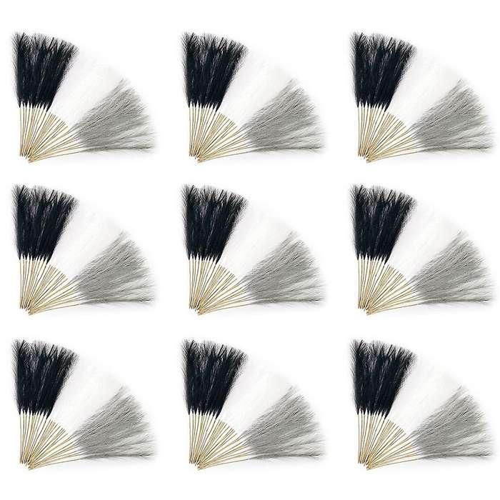 150PCS Faux Grass Decor 55cm Tall Artificial Grass Pompous Floral Fake Plants Floor Vase Filler for