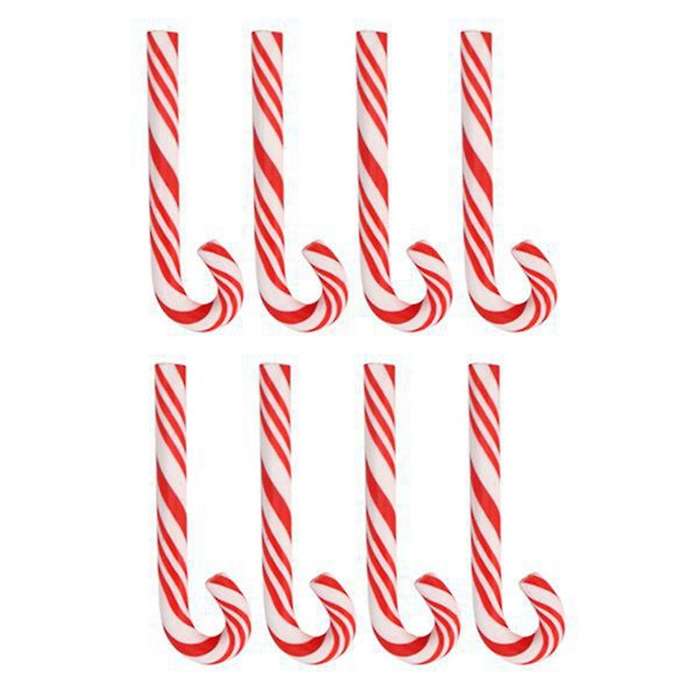 150Pcs Red and White Handmade Christmas Candy Cane Miniature Food Home Decor Clay Candy Cane